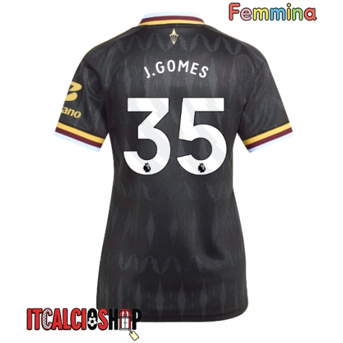Aston Villa Joao Gomes #35 Seconda Maglia Femmina 2026-27 Manica Corta